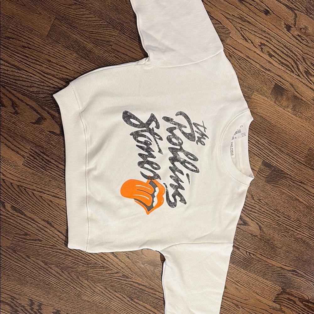 Rolling Stones White Sweatshirt
